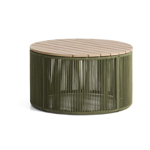 Kulatý zahradní konferenční stolek s deskou z akácie ø 70 cm Dandara – Kave Home