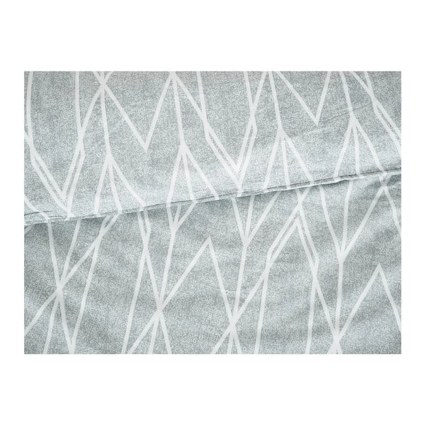 Šedé krepové povlečení na jednolůžko 140x200 cm Gray Stripes – B.E.S.-image-1