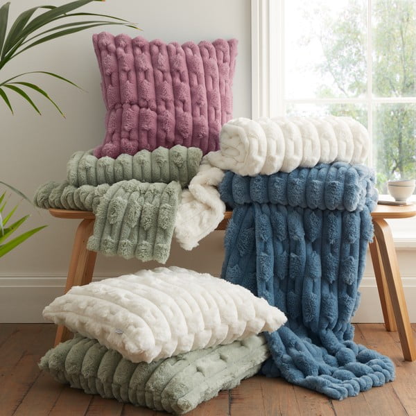 Růžová deka z mikroplyše 150x200 cm Carved Fur – Bianca-image-4