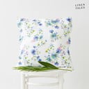 Lněný povlak na polštář 50x50 cm White Flowers – Linen Tales