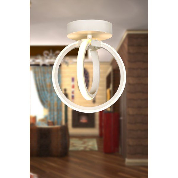 Bílé kovové LED stropní svítidlo Sezen – Squid Lighting-image-1