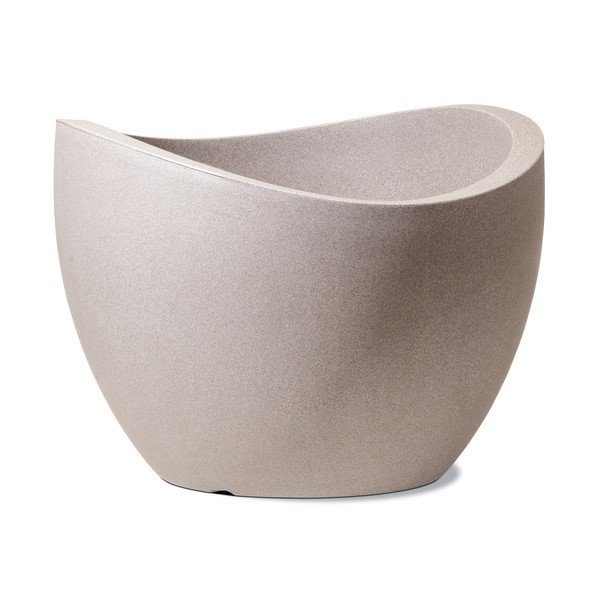 Venkovní květináč Globe 50 cm, hnědý-image-3