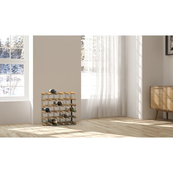 Regál na víno z dubového dřeva na 30 lahví - RTA-image-3