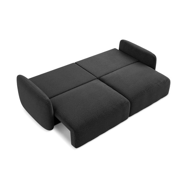 Černá rozkládací/s úložným prostorem pohovka 238 cm Kalena – Makamii-image-4