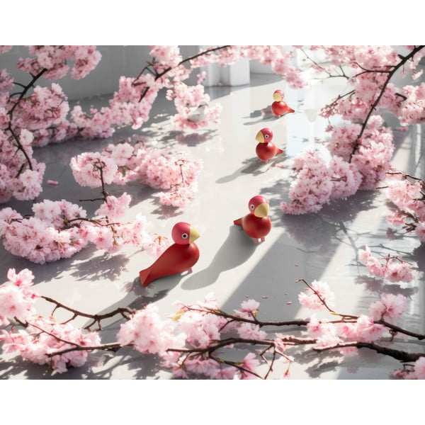 Dřevěná soška (výška 12,5 cm) Bird Flora – Kay Bojesen Denmark-image-4