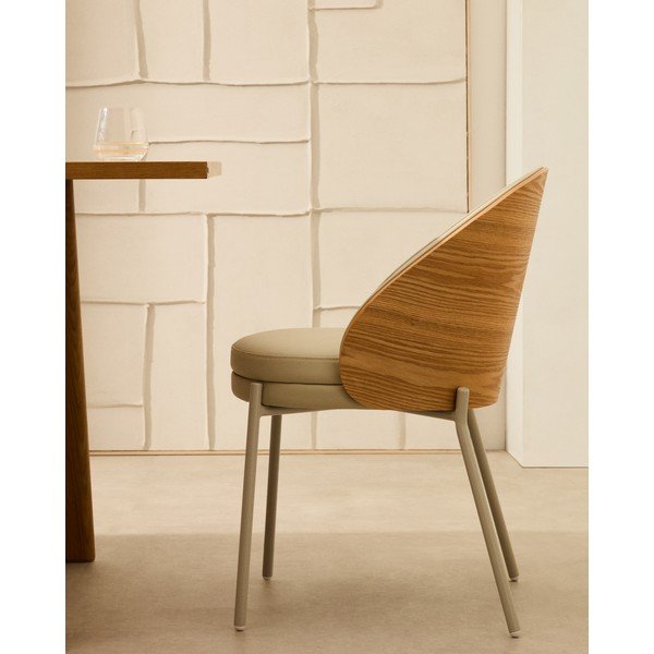 Krémová jídelní židle Eamy – Kave Home-image-2