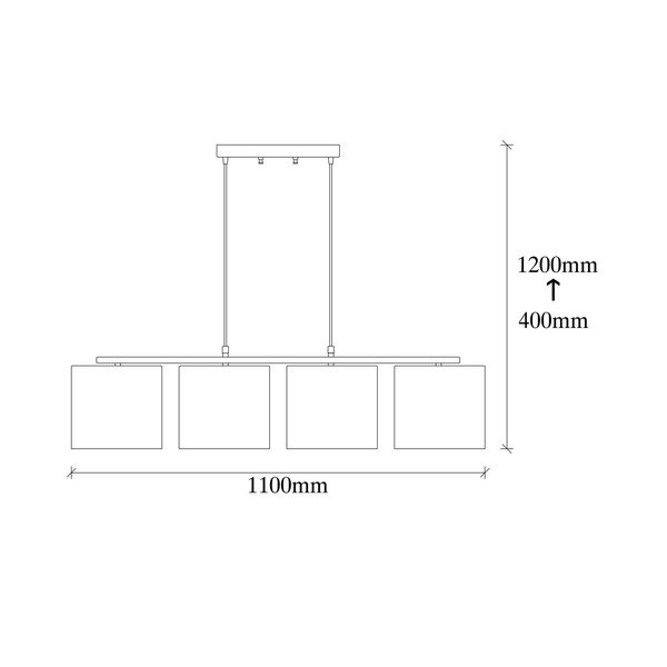 Černé závěsné svítidlo s textilním stínidlem Baston – Opviq lights-image-2