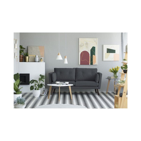 Tmavě šedá 3místná pohovka Mazzini Sofas Elena-image-2
