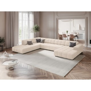 Krémová rohová pohovka (levý roh/do "U") Chicago – Cosmopolitan Design