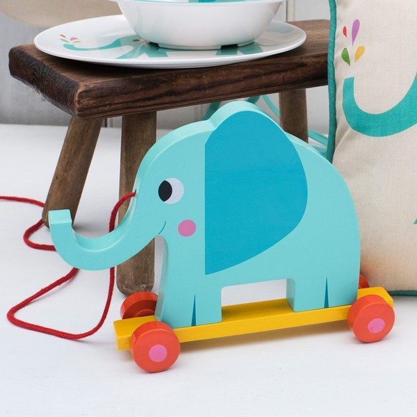 Dřevěná hračka Rex London Elvis The Elephant, délka 18 cm-image-1