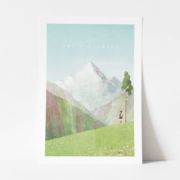 Plakát Travelposter Himalayas, 50 x 70 cm