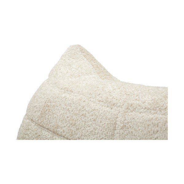 Bílý sedací vak z textilie bouclé Mask – Mauro Ferretti-image-3