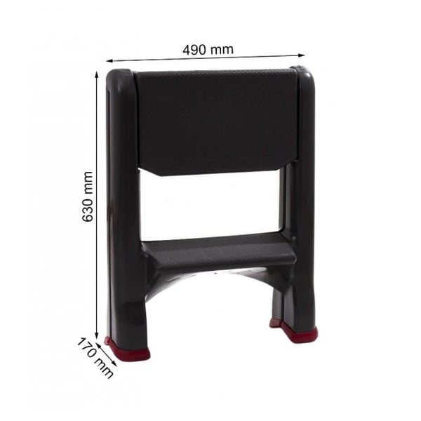 Černé schůdky Curver, výška 63 cm-image-2