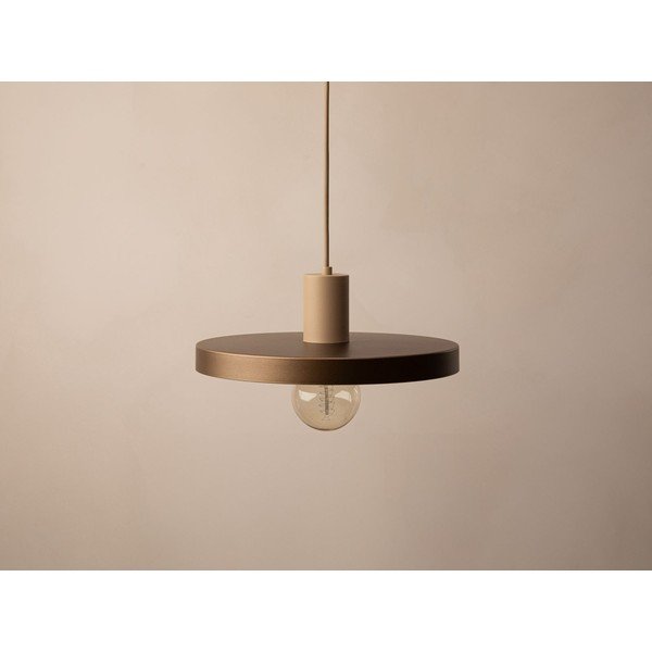 Světle hnědé kovové závěsné svítidlo ø 30 cm Ori – Micadoni -image-3