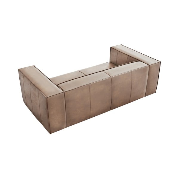 Světle hnědá kožená pohovka 212 cm Madame – Windsor & Co Sofas-image-4