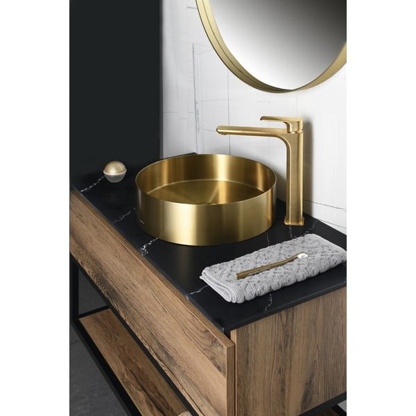 Stojánková umyvadlová baterie ve zlaté barvě Spy – Sapho-image-3