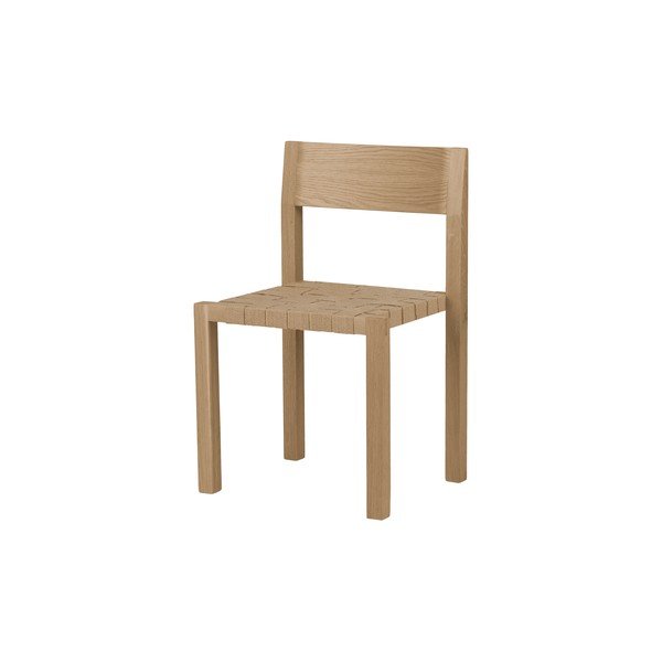 Stohovatelná jídelní židle z dubového dřeva v přírodní barvě Toli – noo.ma