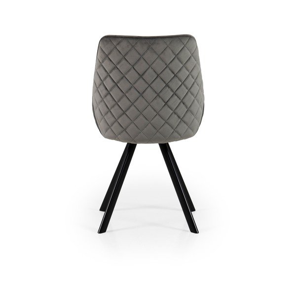 Šedé sametové jídelní židle v sadě 2 ks Ritz – Tenzo-image-2