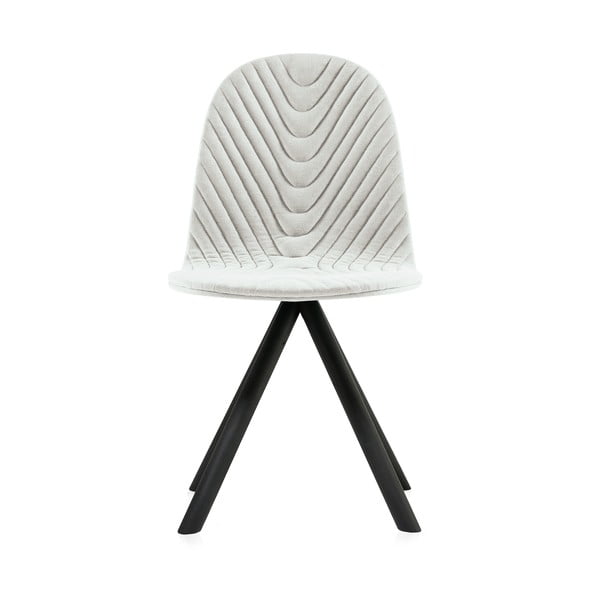 Krémová židle s černými nohami Iker Mannequin Wave