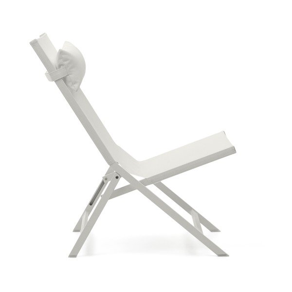 Bílé kovové zahradní křeslo Canutells – Kave Home-image-4