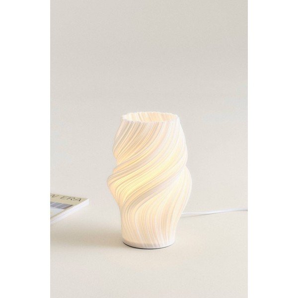 Bílá plastová stolní lampa (výška 27 cm) Calais – Jotex-image-1