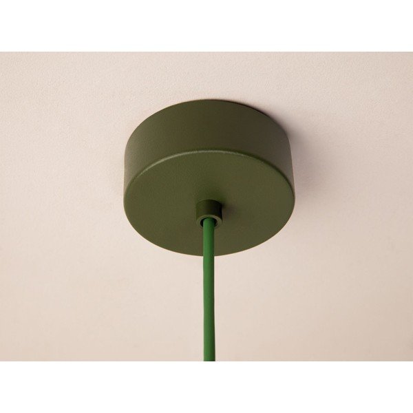 Zelené kovové závěsné svítidlo ø 30 cm Ori – Micadoni -image-4