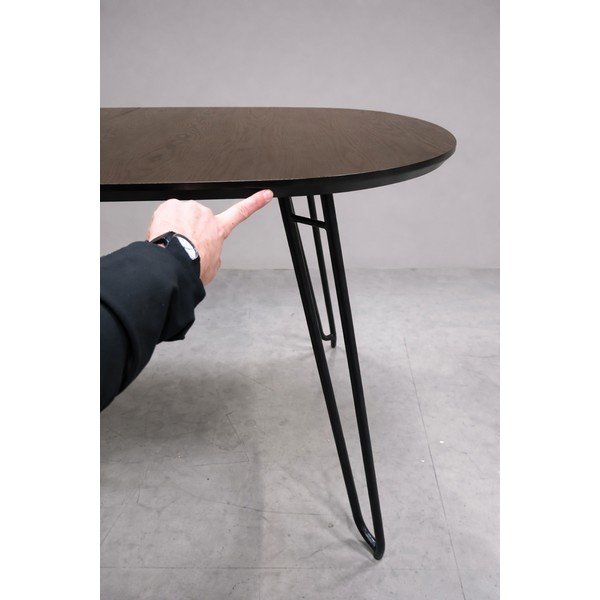 Ano jídelní stůl ano deska v dekoru jasanového dřeva 90x140 cm Norfort - II. jakost – Kave Home-image-1