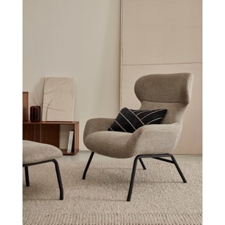 Hnědé křeslo Belina – Kave Home