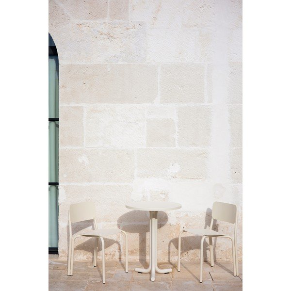 Béžová kovová zahradní židle Kei – noo.ma-image-4