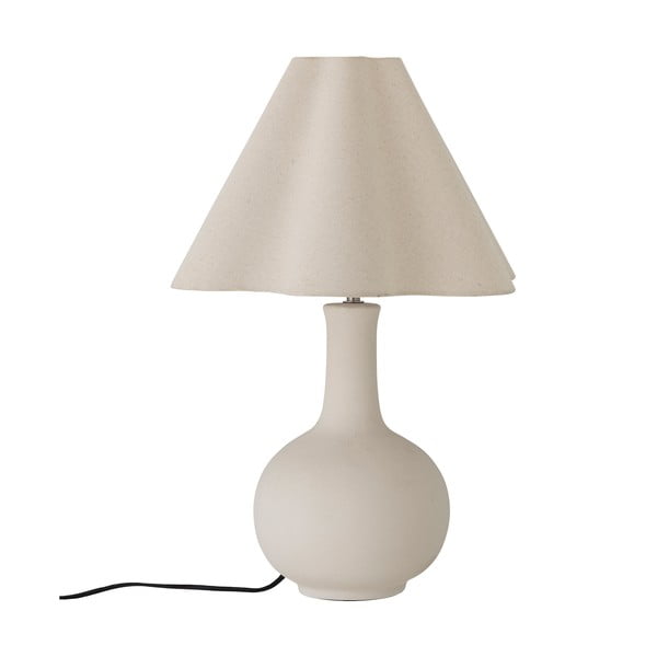 Krémová stolní lampa s textilním stínidlem (výška 60 cm) Heide – Bloomingville