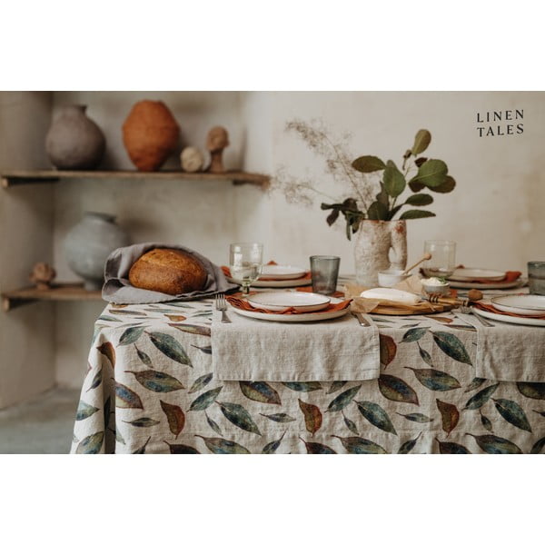 Béžové lněné prostírání Linen Tales, 35 x 45 cm-image-1