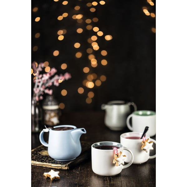 Bílý porcelánový hrnek s růžovým vnitřkem Maxwell & Williams Tint, 440 ml-image-2