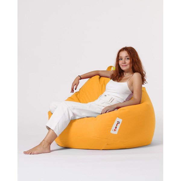 Žlutý sedací vak Premium – Floriane Garden-image-2