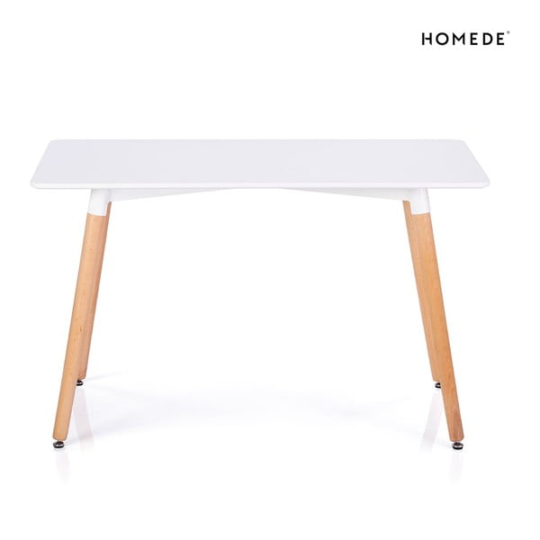 Jídelní stůl s bílou deskou 80x120 cm Elle – Homede-image-2