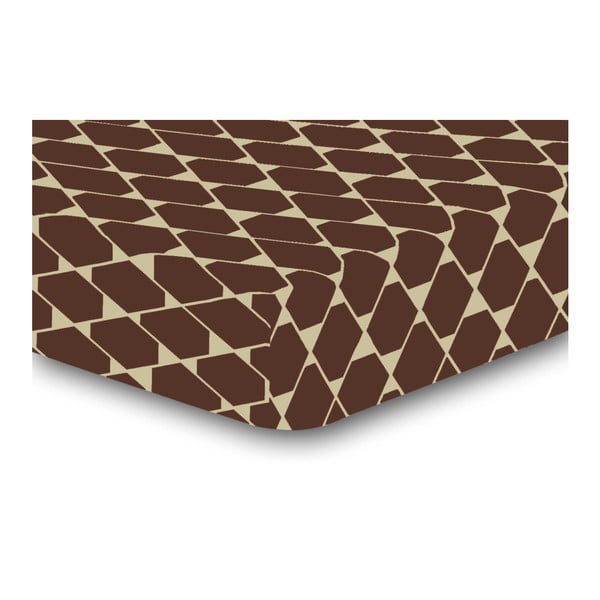 Elastické prostěradlo z mikrovlákna DecoKing Rhombuses, 200 x 220 cm
