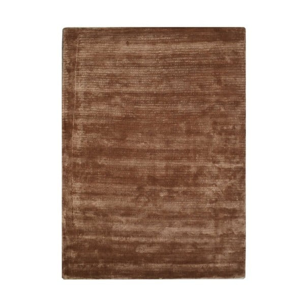Hnědý viskózový koberec The Rug Republic Aurum, 230 x 160 cm