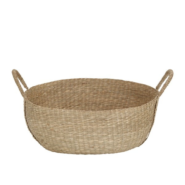 Pletený košík z mořské trávy A Simple Mess, ⌀ 46 cm
