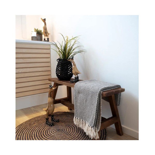 Hnědá dřevěná zahradní lavice Barcelona – House Nordic-image-1