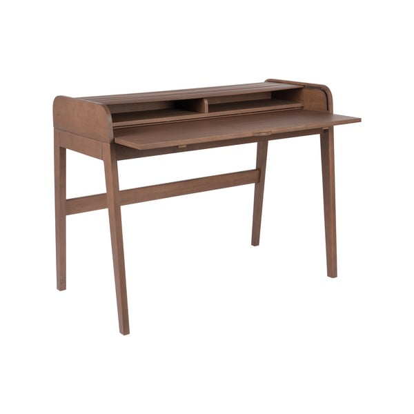 Hnědý psací stůl s výsuvnou deskou Zuiver Barbier-image-3