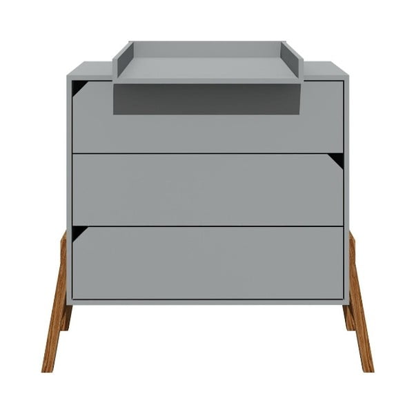 Šedá komoda se 3 šuplíky BELLAMY Lotta-image-2