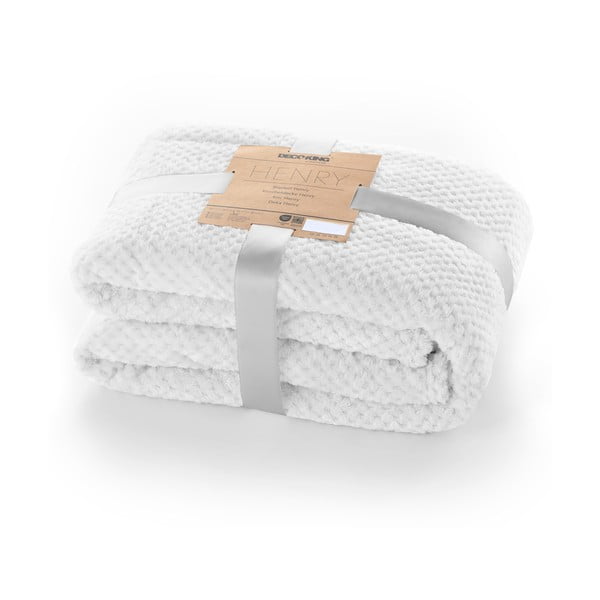 Bílá deka z mikrovlákna DecoKing Henry, 220 x 240 cm-image-3