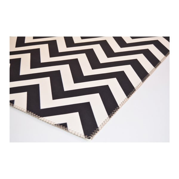 Černobílý koberec Vitaus Ryan, 50 x 80 cm-image-2