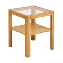 Odkládací stolek se skleněnou deskou 40x40 cm Lourmarin – House Nordic