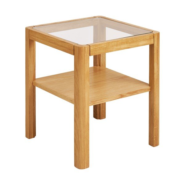 Odkládací stolek se skleněnou deskou 40x40 cm Lourmarin – House Nordic