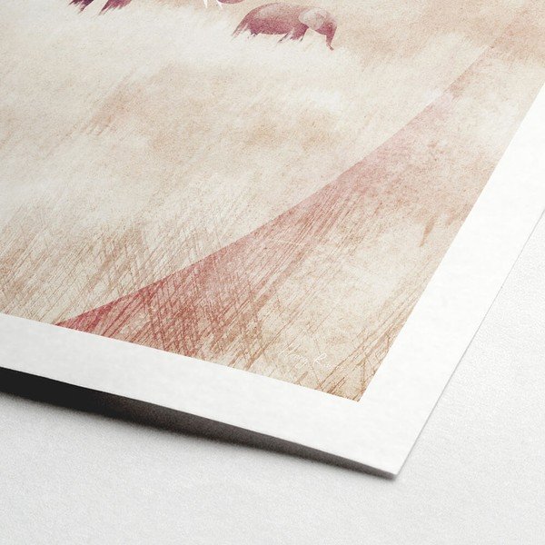 Plakát 30x40 cm Elephants - Travelposter-image-1