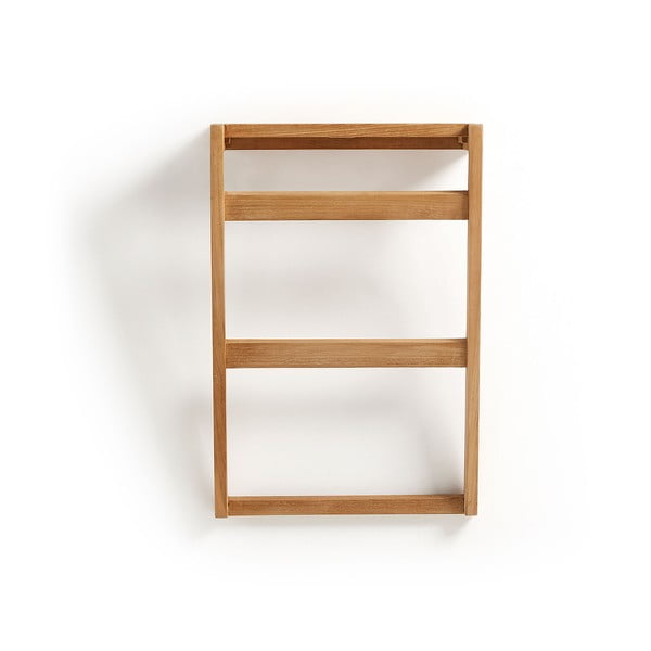 Nástěnný věšák na ručníky z teakového dřeva Kave Home Sunday-image-2