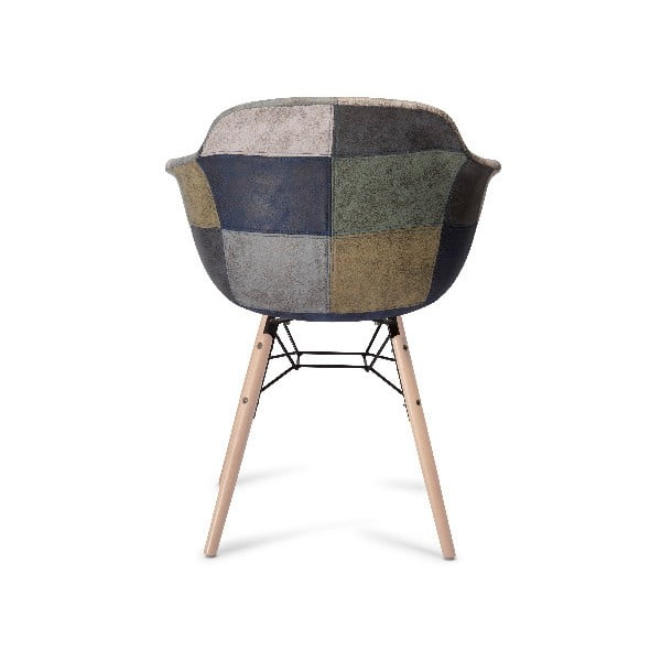 Šedá jídelní židle s nohami z bukového dřeva Furnhouse Flame Patch-image-3