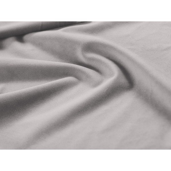 Čalouněná jednolůžková postel s úložným prostorem s roštem 90x200 cm ve stříbrné barvě Jodie – Micadoni -image-4