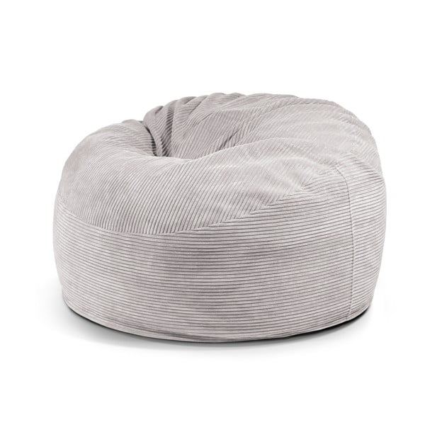 Světle šedý manšestrový sedací vak Om 110 – SLOWDOWN