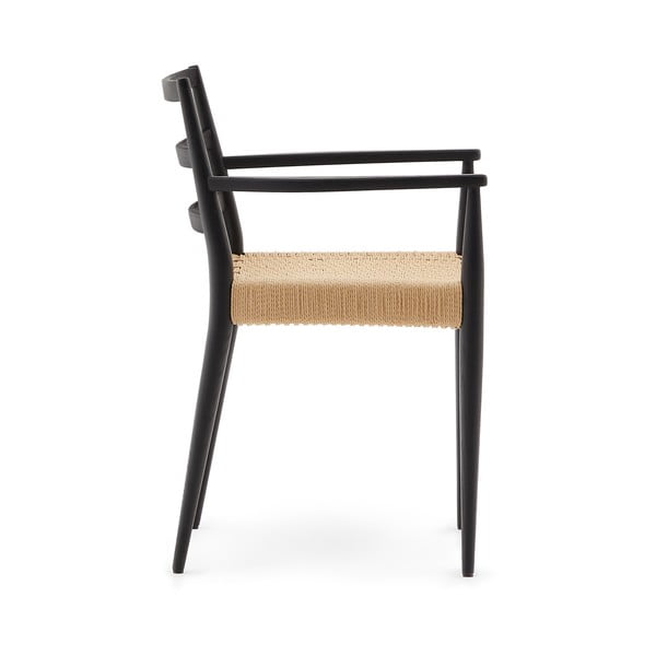 Jídelní židle  z dubového dřeva v černo-přírodní barvě v sadě 2 ks Analy – Kave Home-image-3